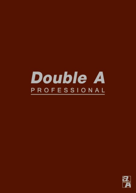 Double A  B5(16K)咖啡色橫線內頁膠裝筆記本-辦公室系列